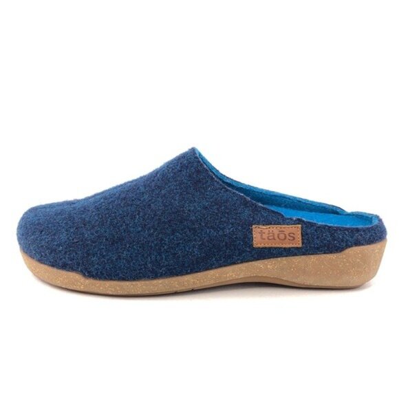 Taos Woollery Blue Wool Winter Clog Slippers EUR 42 - Picture 1 of 15